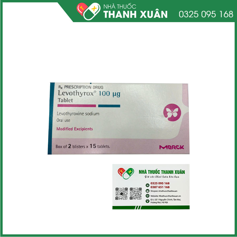 Levothyrox® 100mcg trị bướu giáp, suy giáp, ung thư giáp